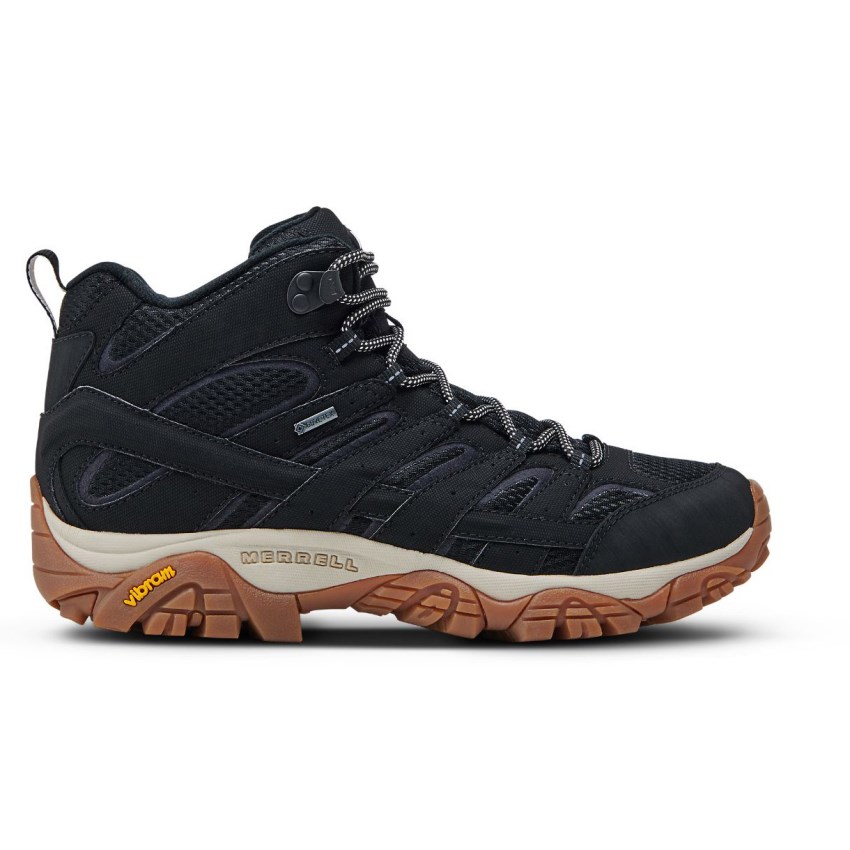 Chaussures Randonnée Merrell Moab 2 Mid GORE-TEX Noir Homme | E.K.TJKZ